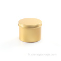 Tin en aluminium de 4 oz de couleur pour pots de bougies